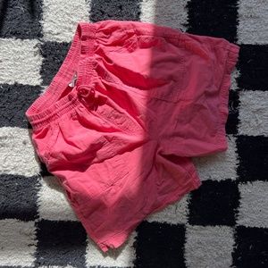Coral lightweight lounge shorts